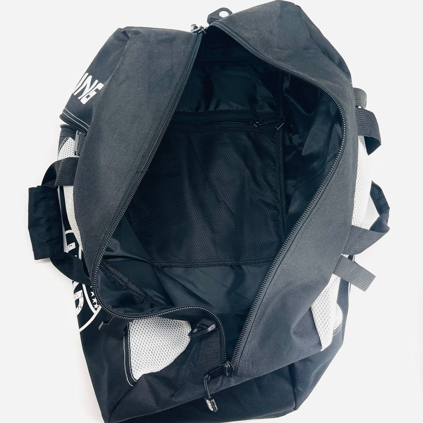 LEAD BOXING Duffel Bag/Backpack (Black-White)