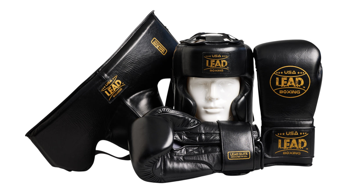 LEAD ELITE PREMIUM Sparring Set ( BLACK -GOLD )