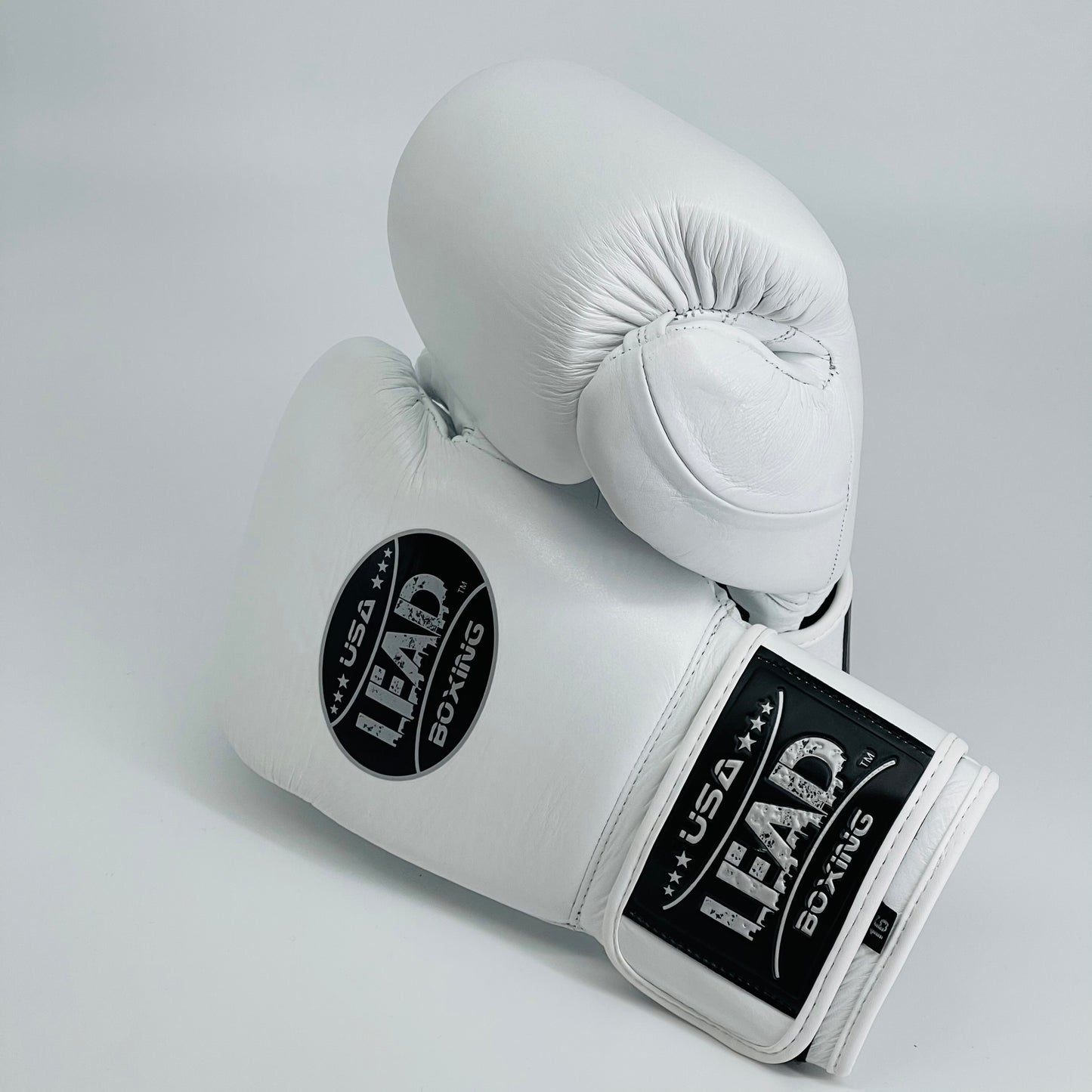 Lead Compact Training Gloves (White with Silver Logo )