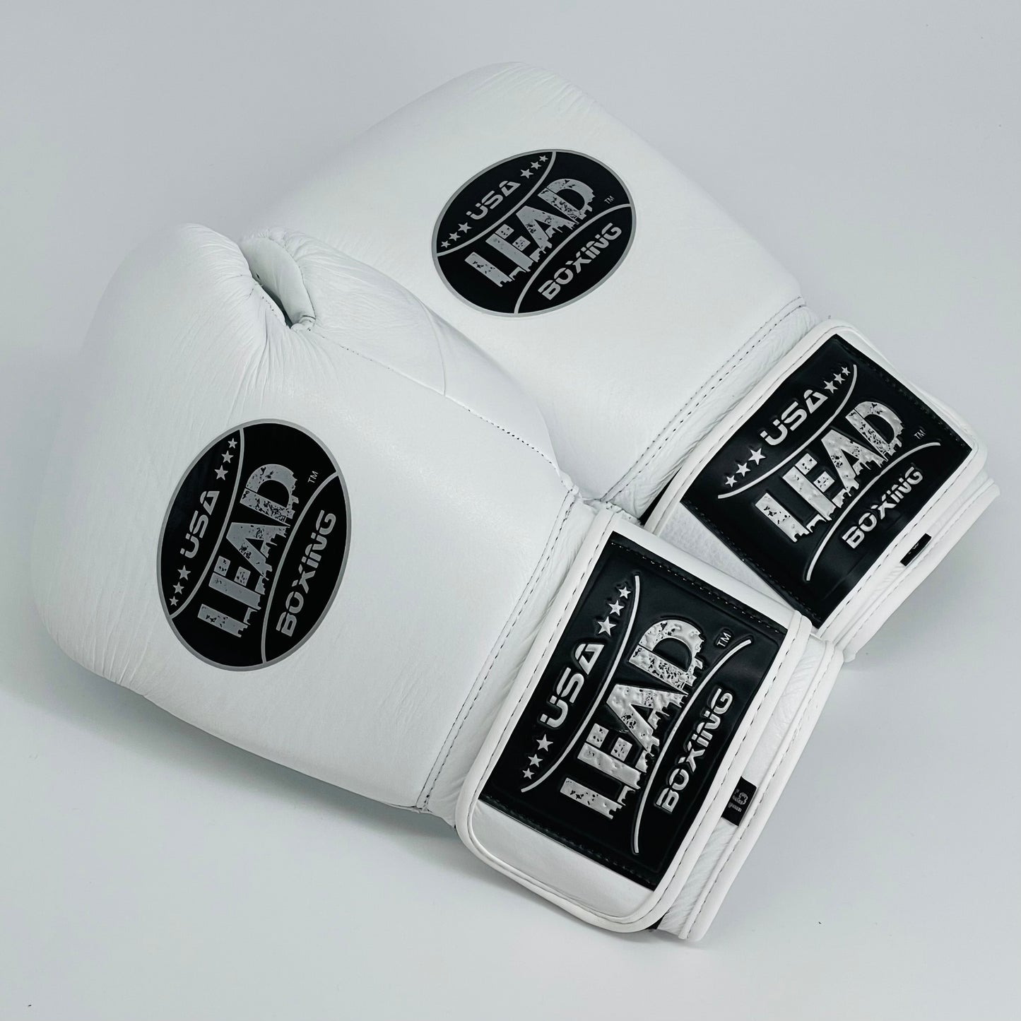 Lead Compact Training Gloves (White with Silver Logo )