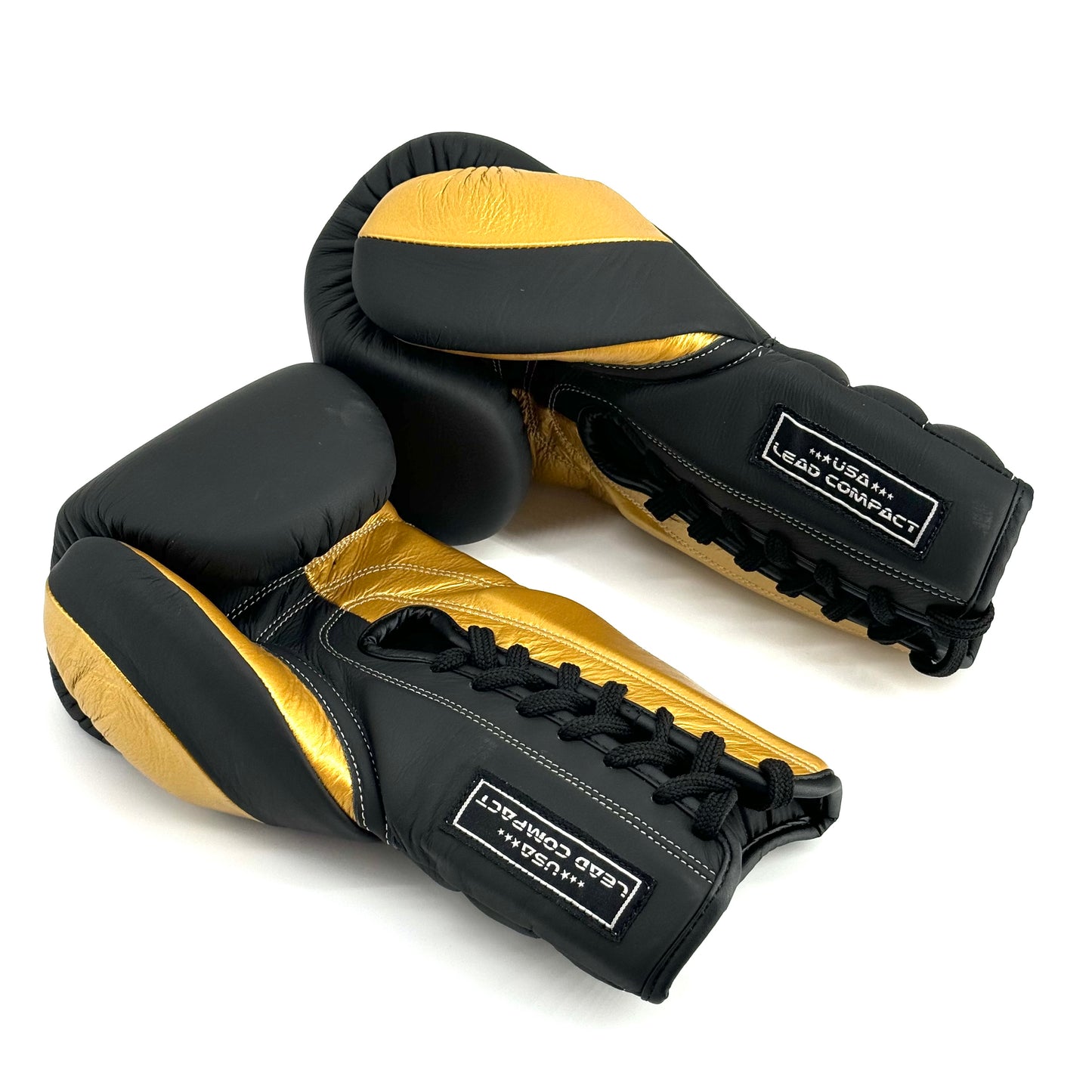 Lead Compact Sparring Gloves (Black Matte -Gold )