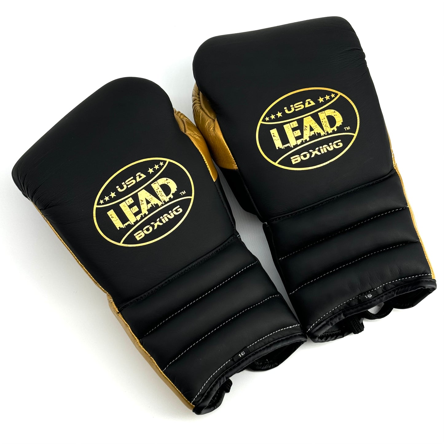 Lead Compact Sparring Gloves (Black Matte -Gold )