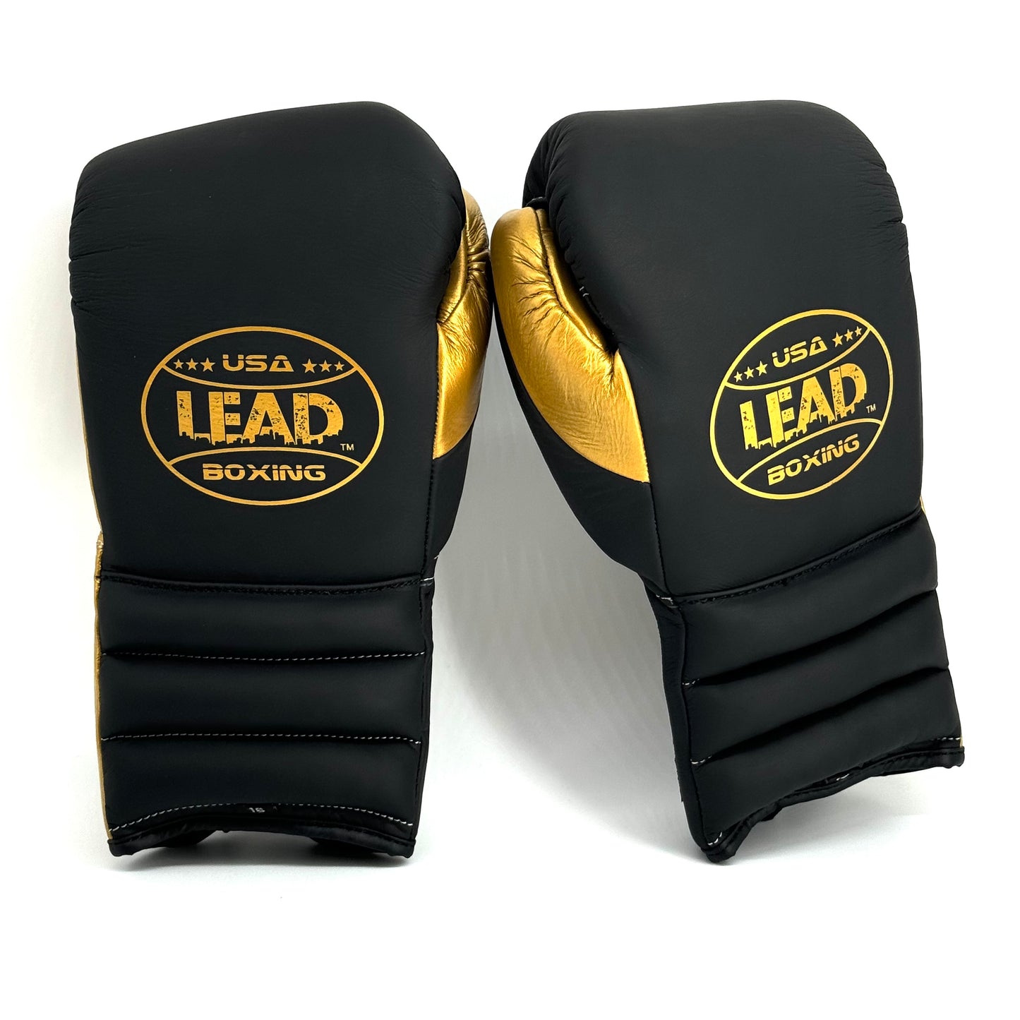 Lead Compact Sparring Gloves (Black Matte -Gold )