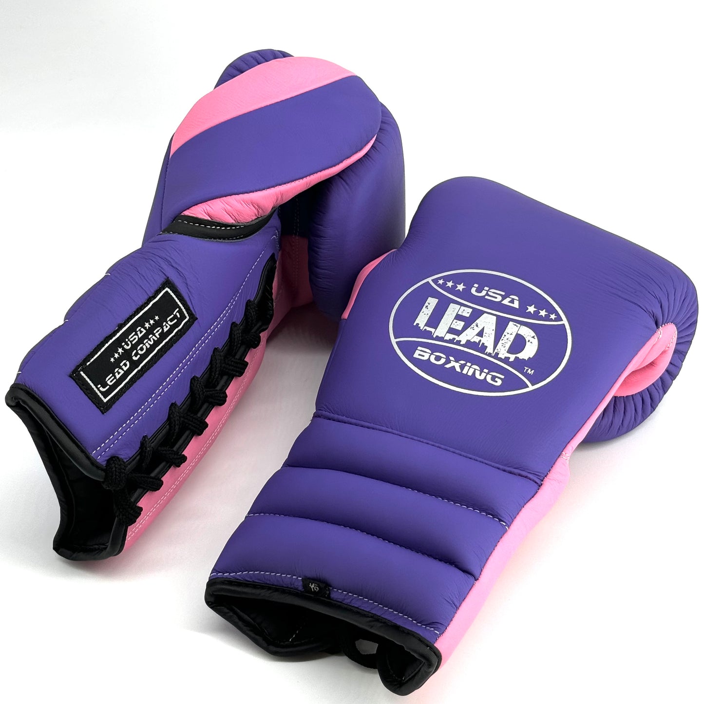 Lead Compact Sparring Gloves (Purple Matte-Matte Pink )
