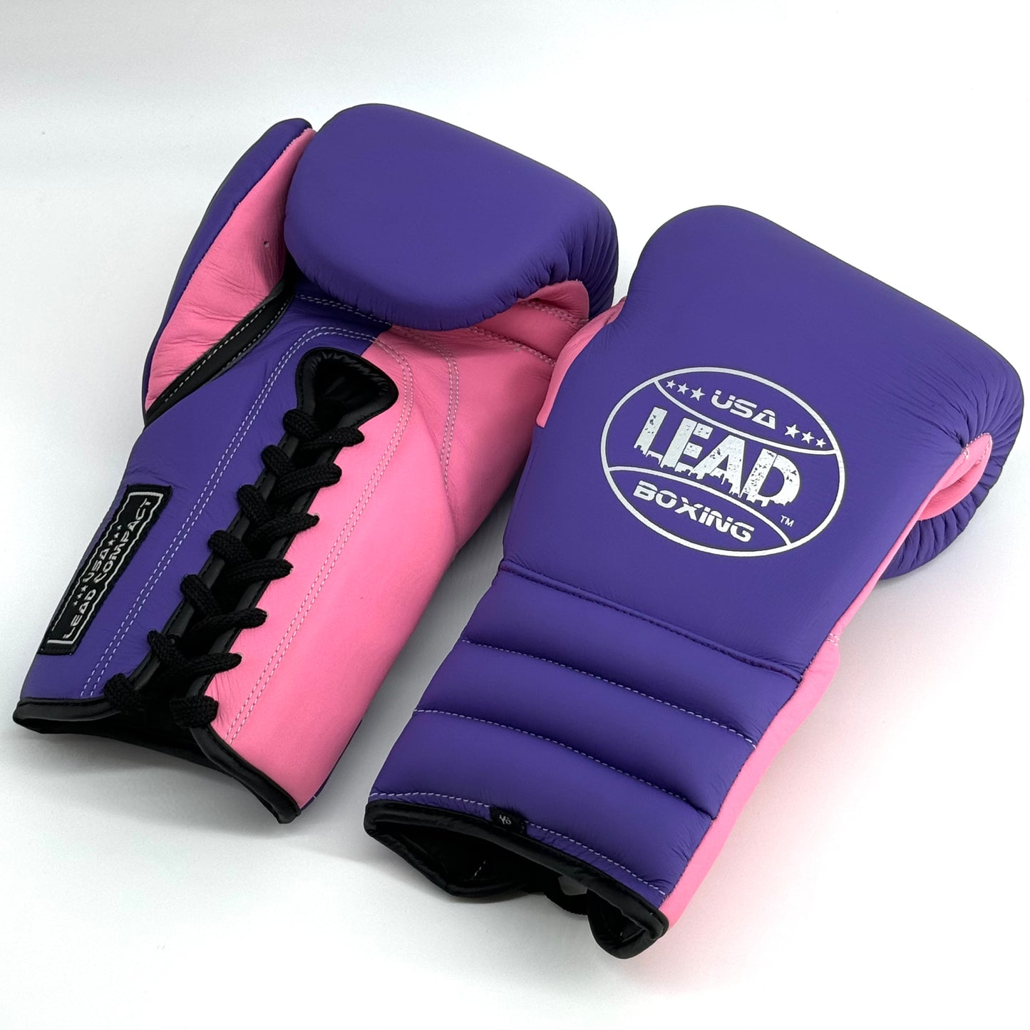Lead Compact Sparring Gloves (Purple Matte-Matte Pink )