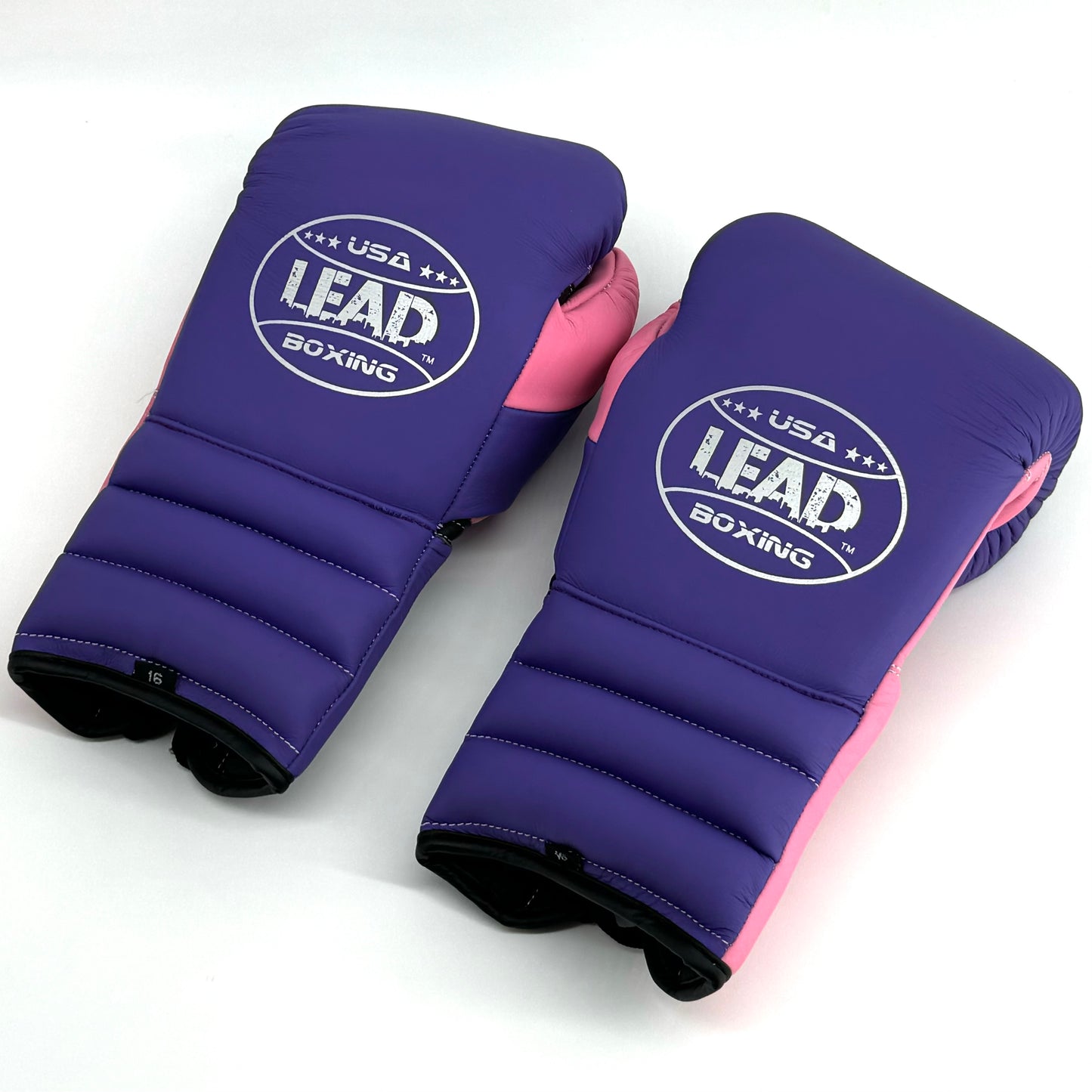 Lead Compact Sparring Gloves (Purple Matte-Matte Pink )