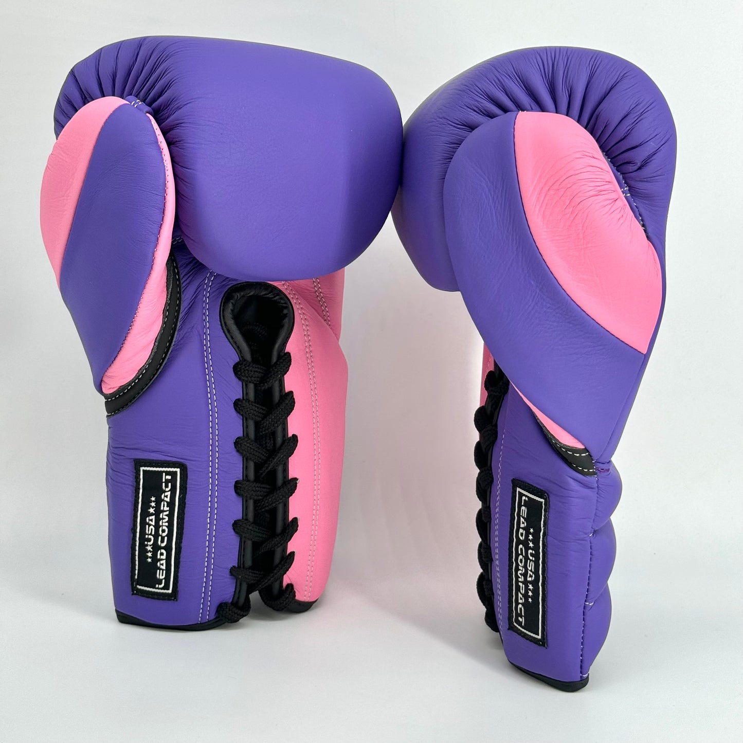Lead Compact Sparring Gloves (Purple Matte-Matte Pink )