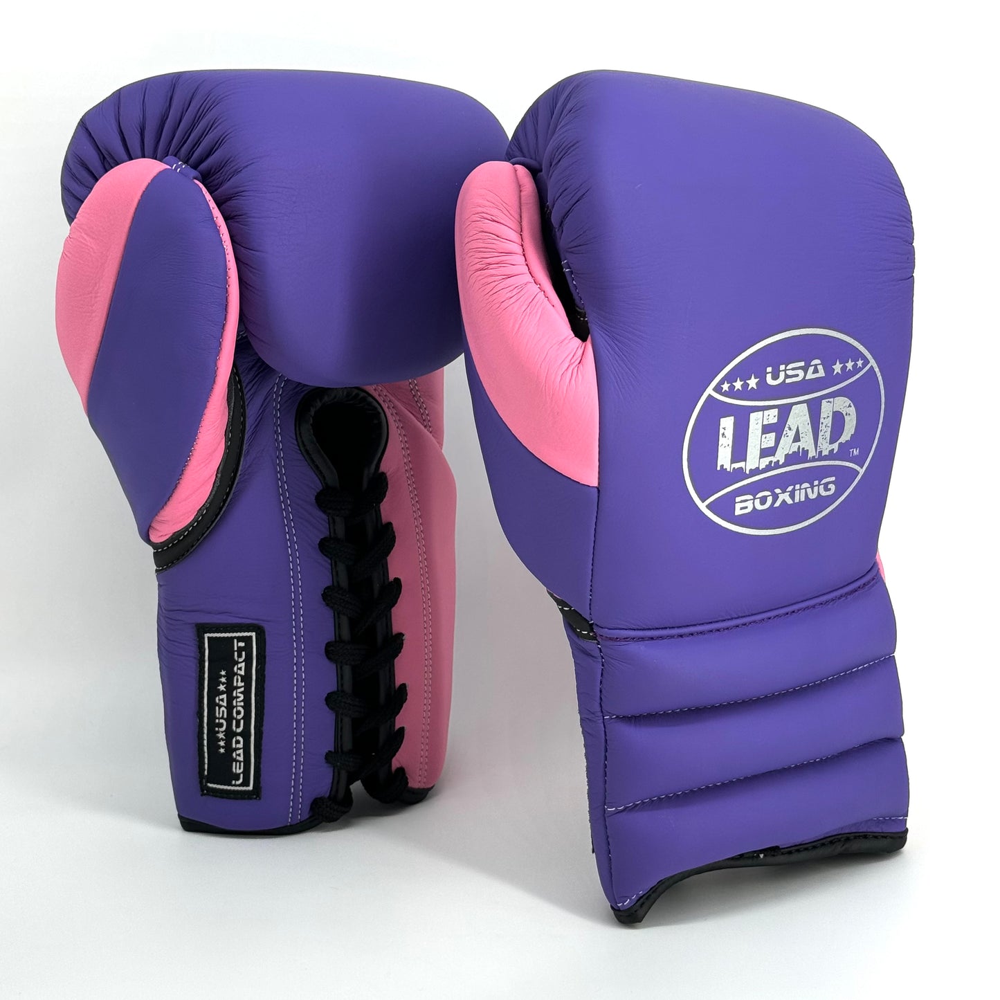 Lead Compact Sparring Gloves (Purple Matte-Matte Pink )