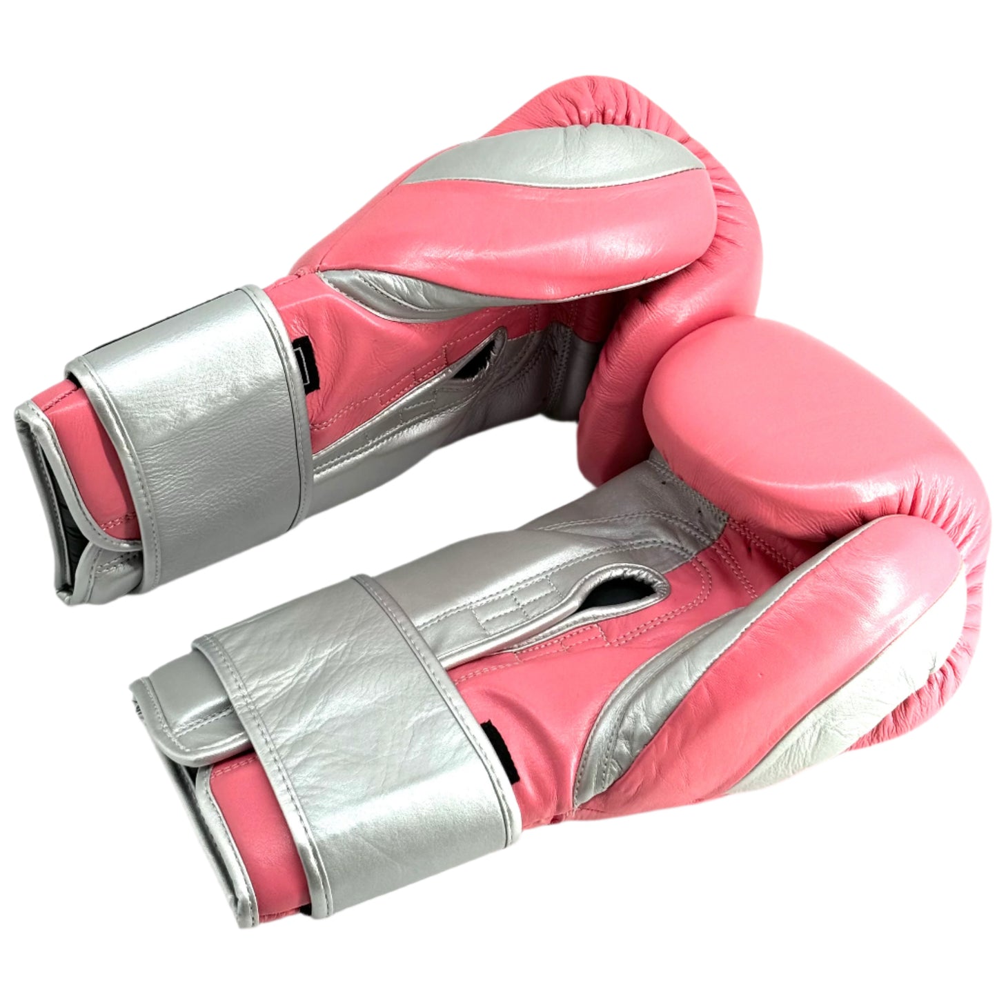 LEAD PRO Training Velcro Gloves ( Pink-Silver )
