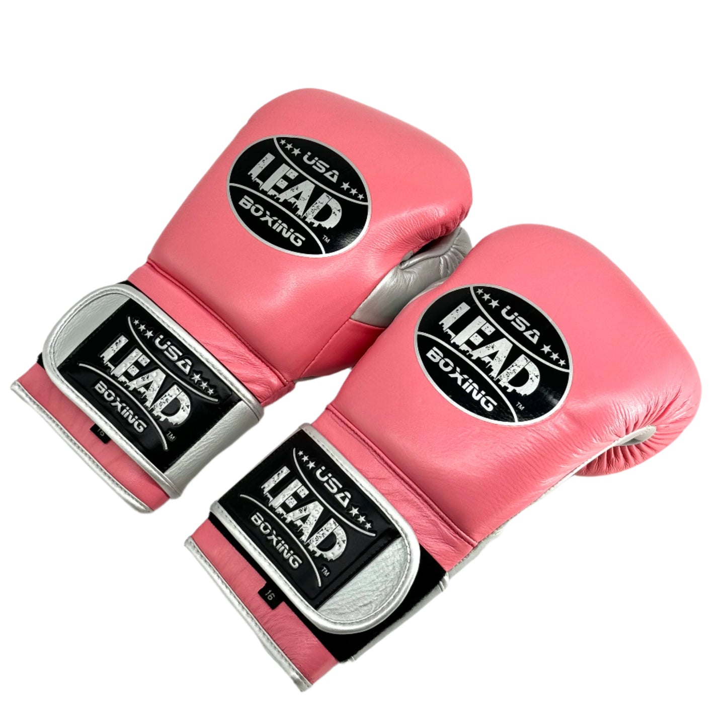 LEAD PRO Training Velcro Gloves ( Pink-Silver )