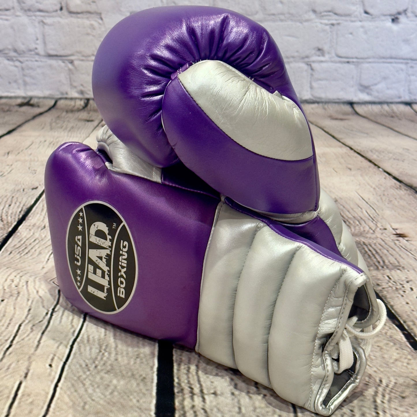 LEAD Sparring Gloves ( Purple Metallic / Silver )