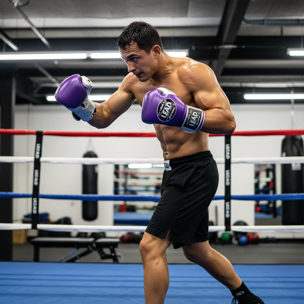 LEAD PRO TRAINING Gloves (Purple Metallic -Silver)