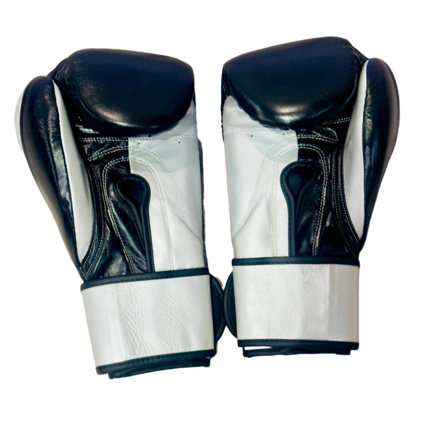 LEAD Boxing Fight Training Gloves (Black-Silver), Velcro