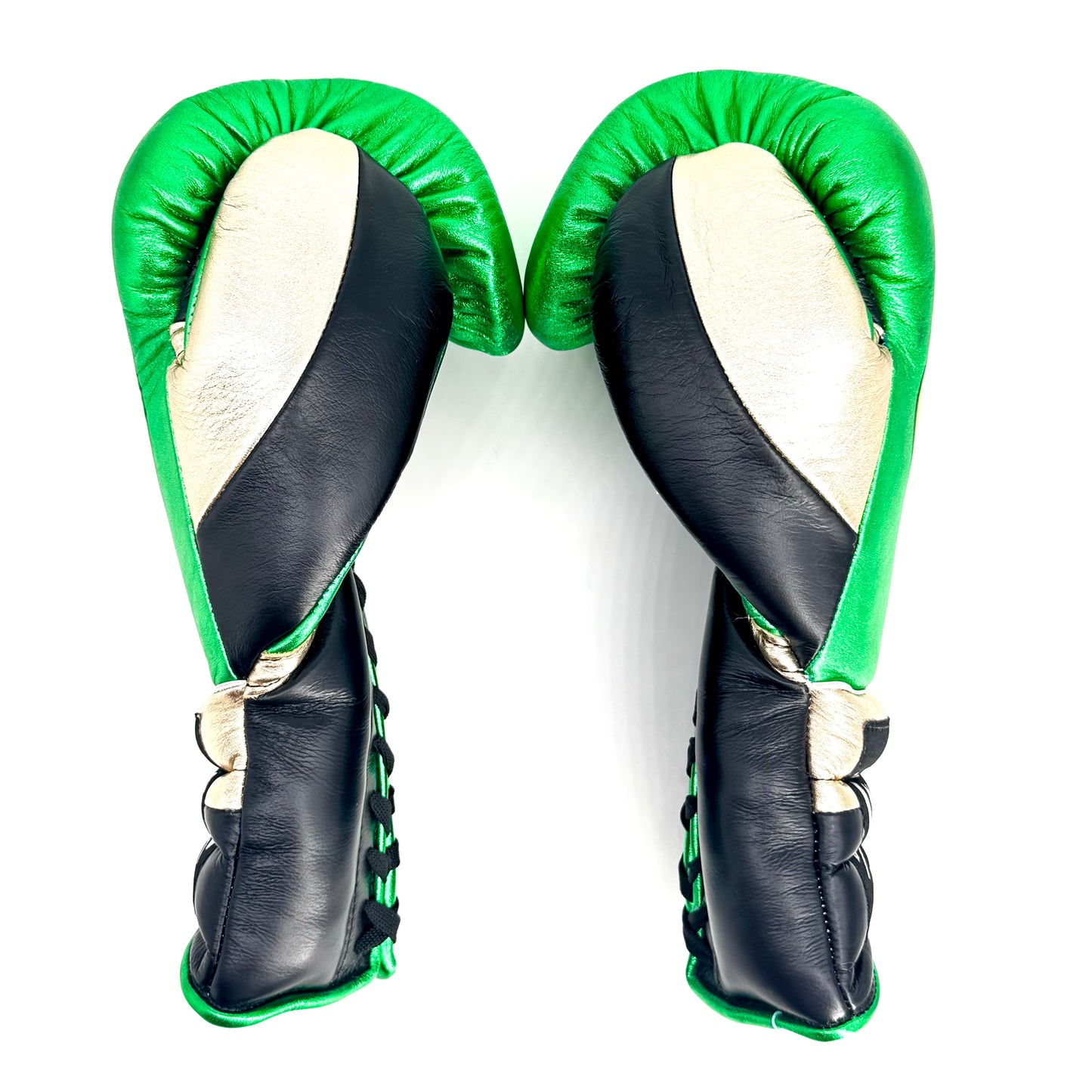 SuperLEAD MEX  Boxing Gloves LACED (Green -Gold -Black)