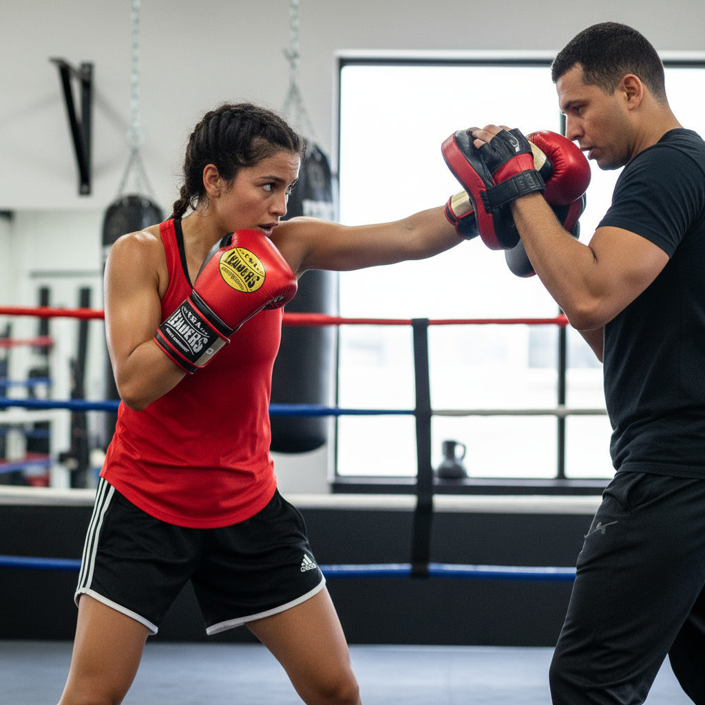 SuperLEAD MEX Boxing Gloves VELCRO (Red- Gold-Black)