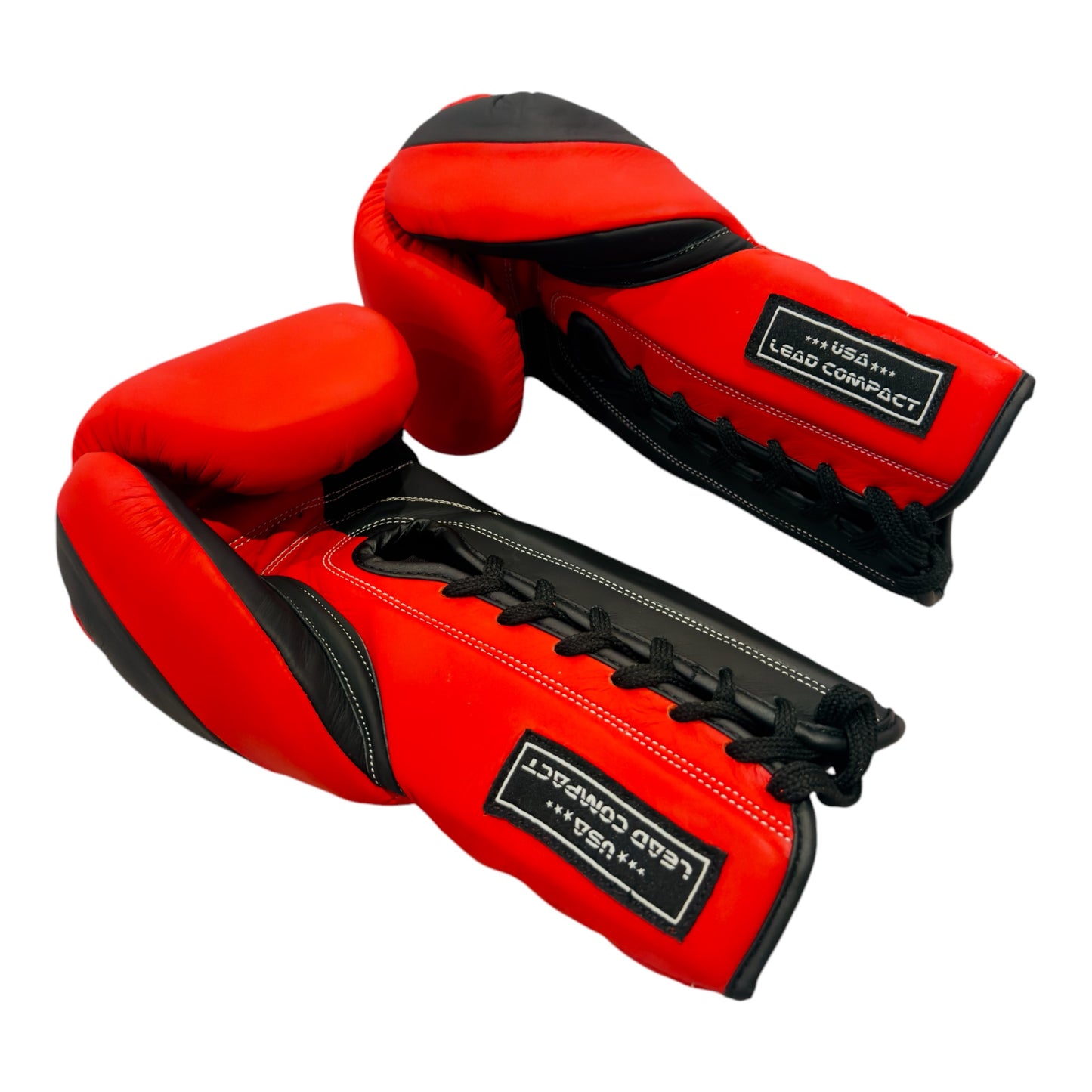 Lead Compact Sparring Gloves (Red Matte -Black-Matte)