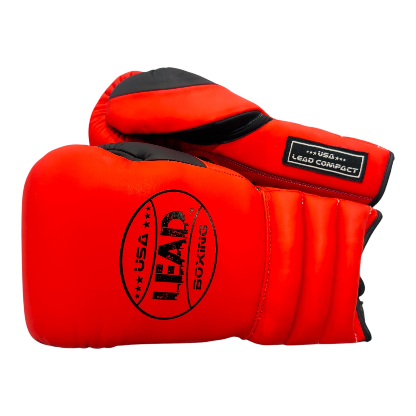 Lead Compact Sparring Gloves (Red Matte -Black-Matte)