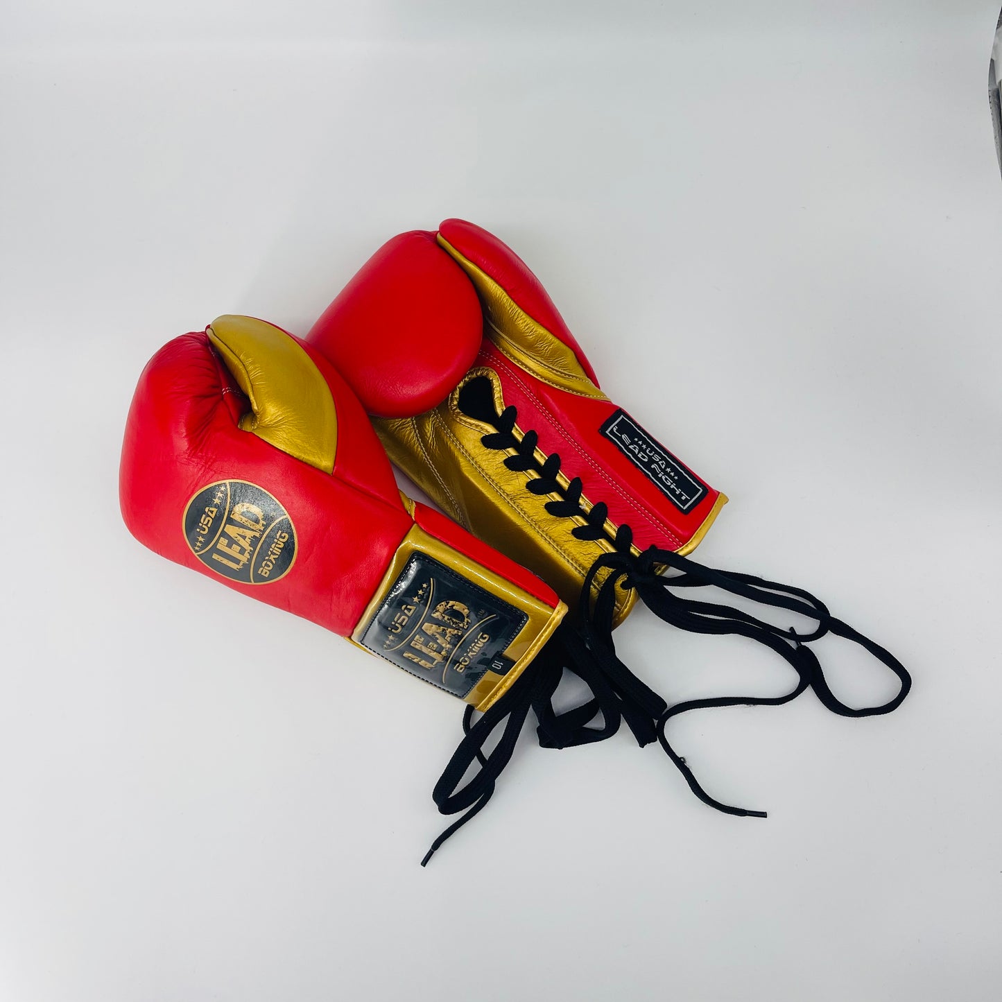 LEAD Boxing Fight Gloves (Red-Gold)