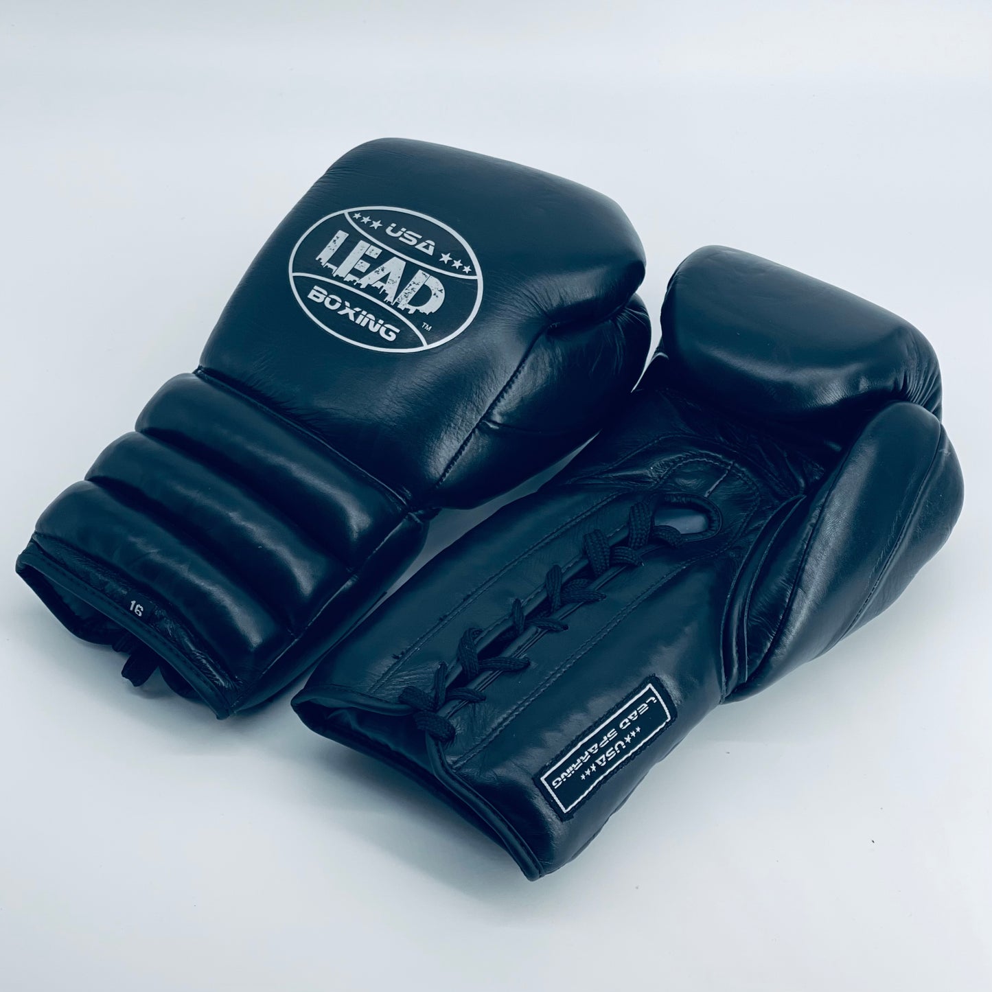 LEAD Sparring Gloves (Black / Silver logo )