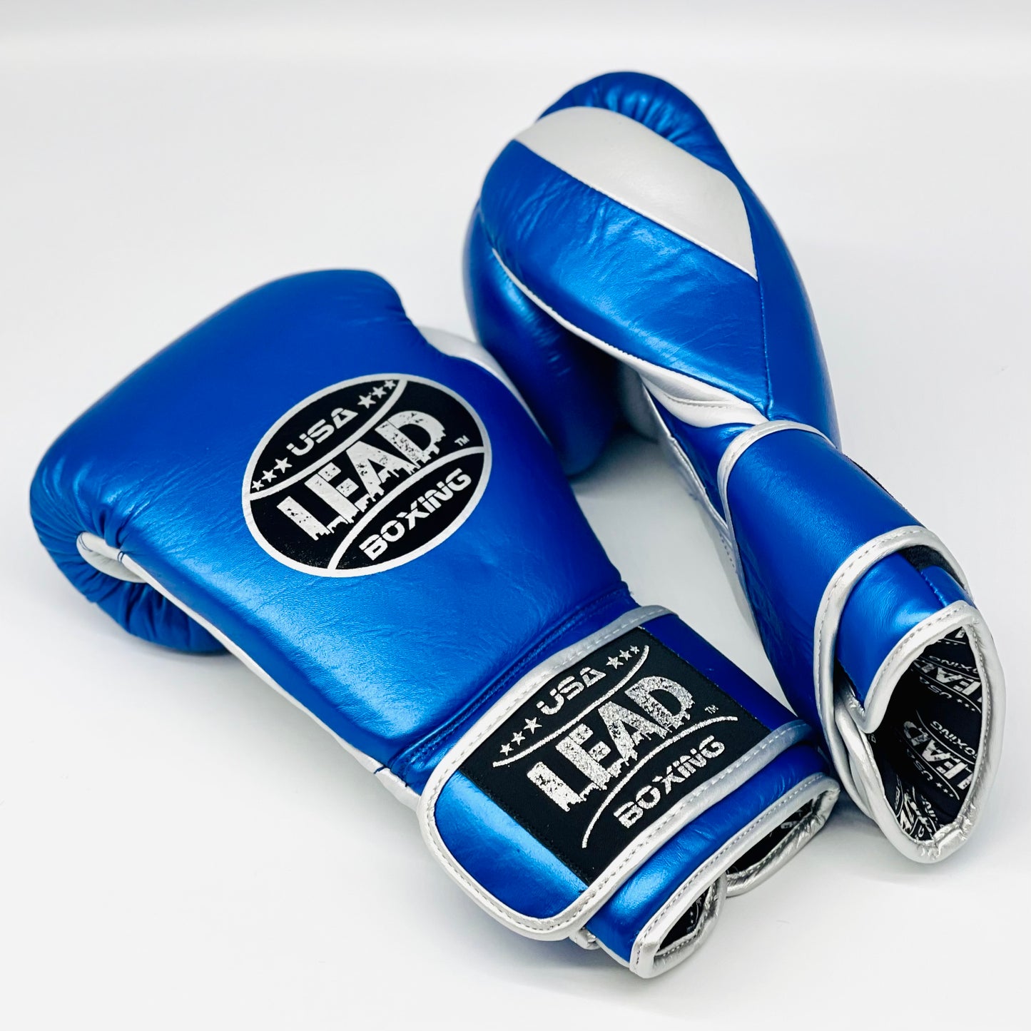 LEAD PRO-TECH Training Gloves ( Metallic Blue/Silver )