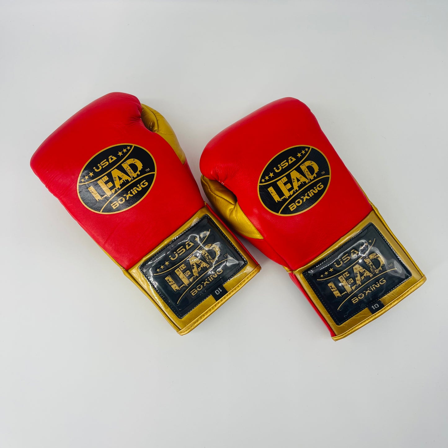 LEAD Boxing Fight Gloves (Red-Gold)