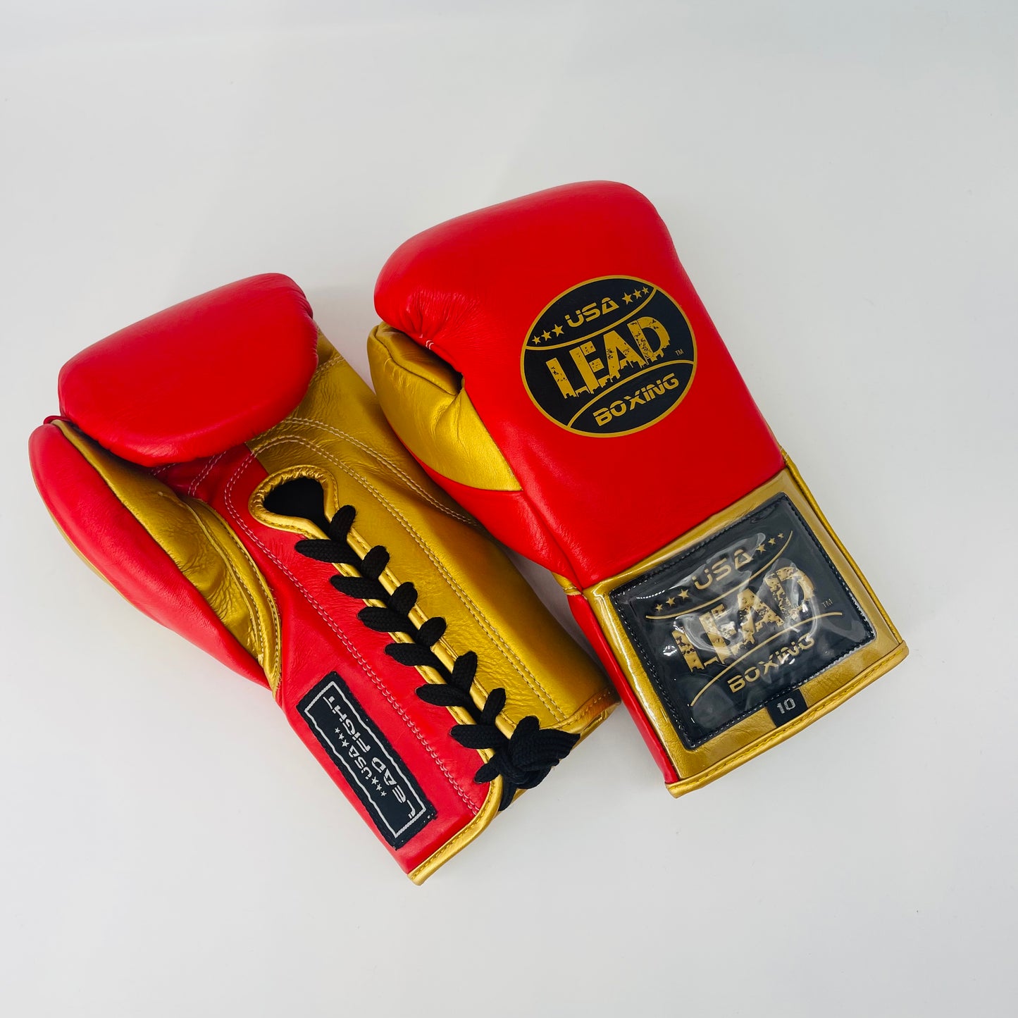 LEAD Boxing Fight Gloves (Red-Gold)