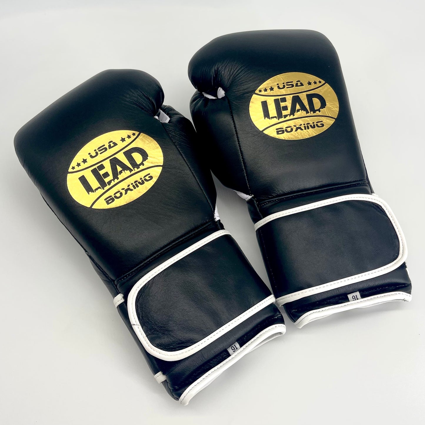 SuperLEAD MEX  Boxing Gloves VELCRO (Black)
