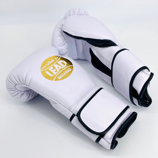 SuperLEAD MEX  Boxing Gloves Velcro (WHITE)
