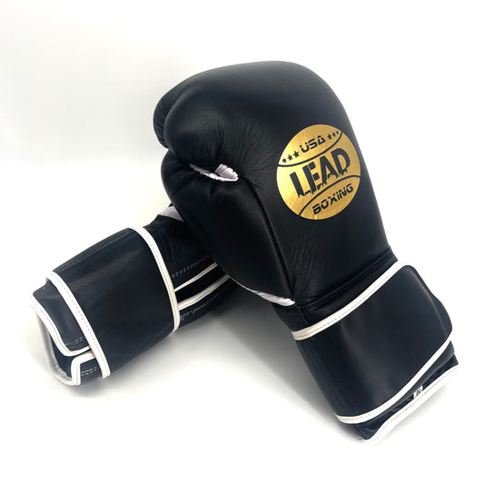 SuperLEAD MEX  Boxing Gloves VELCRO (Black)