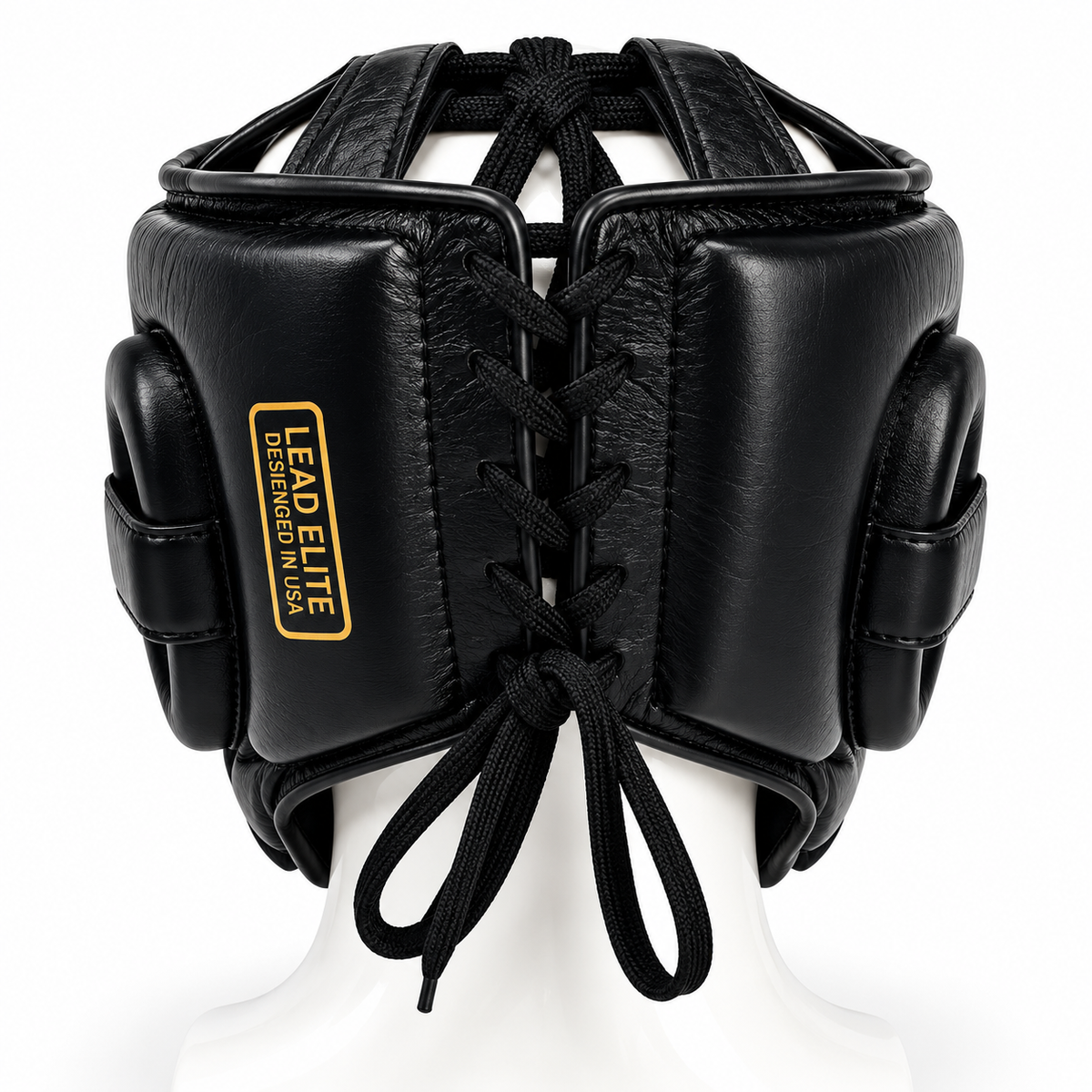 LEAD ELITE MEX STYLE HEADGEAR ( BLACK-GOLD)