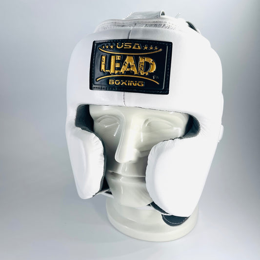 LEAD Mex Headgear (White/Black/ Gold)
