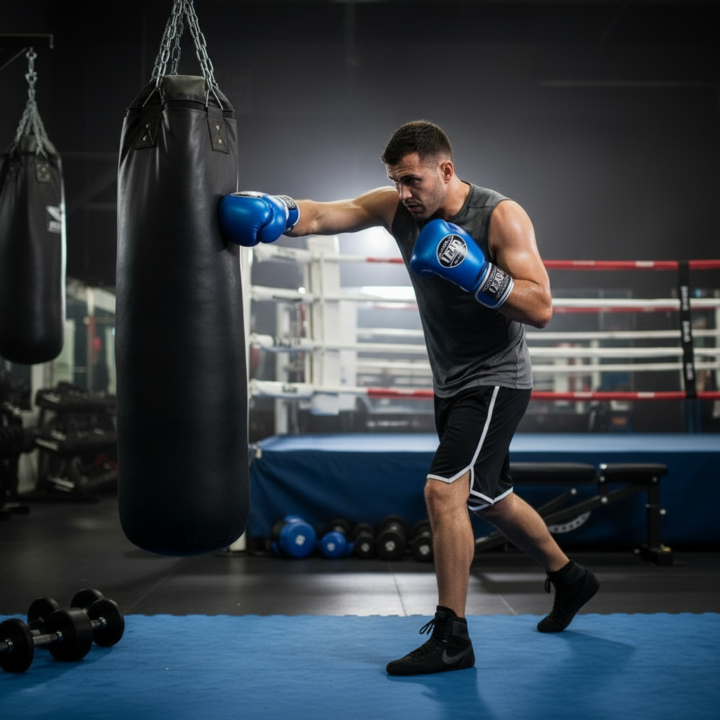 LEAD PRO-TECH Training Gloves ( Metallic Blue/Silver )
