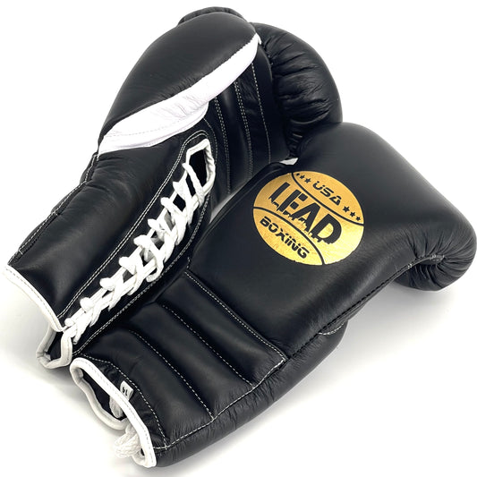 SuperLEAD MEX  Boxing Gloves LACED (Black)