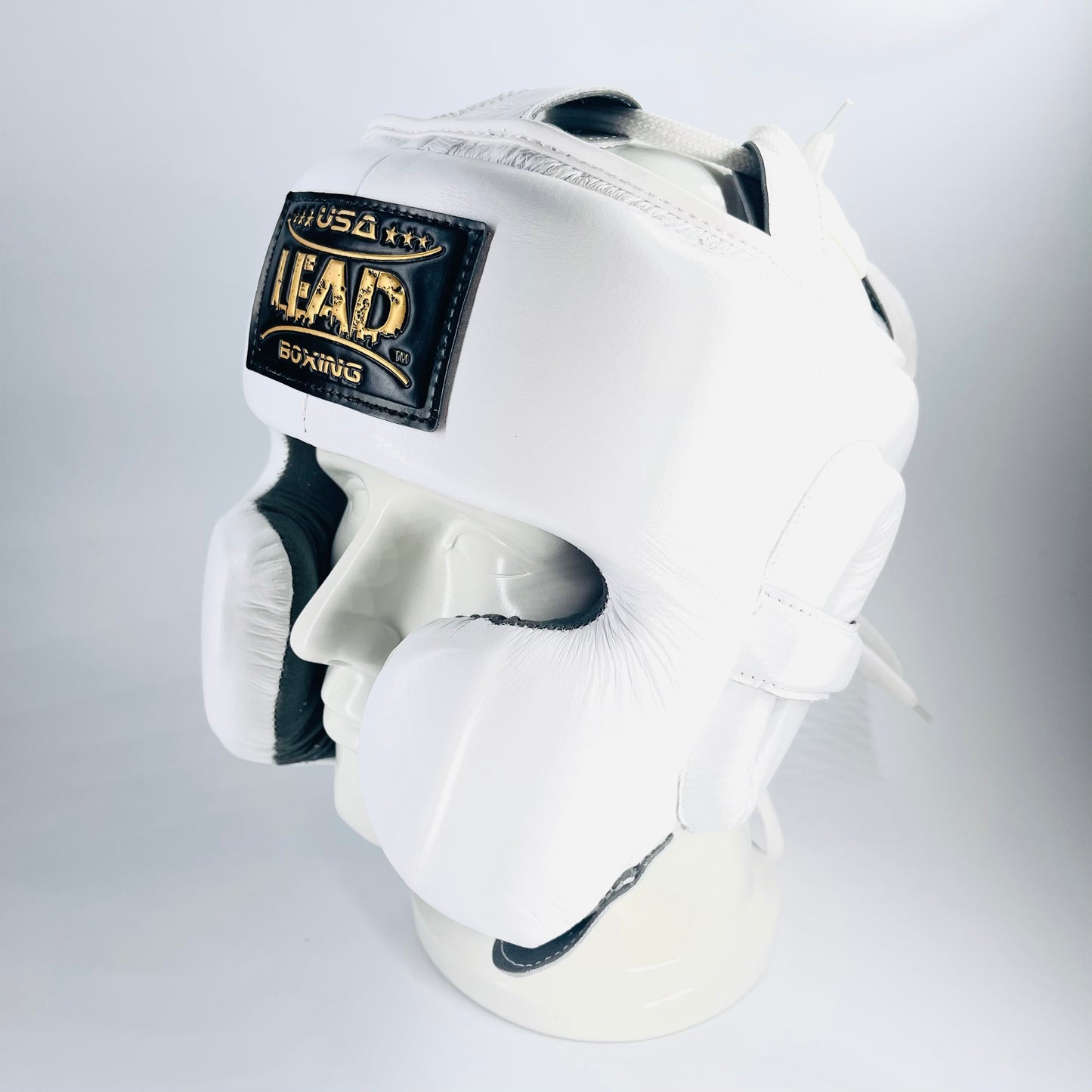 LEAD Mex Headgear (White/Black/ Gold)