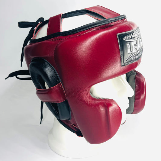 LEAD  MEX Headgear (Maroon/Black/ Silver)