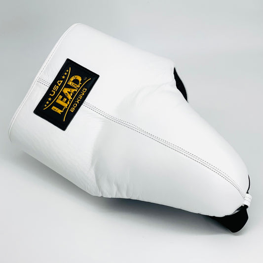 LEAD Groin Protector Cup ( White - Gold Logo )