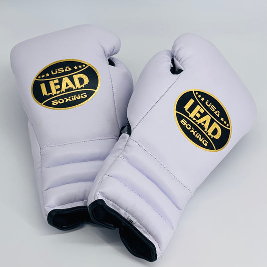 SuperLEAD MEX  Boxing Gloves Laced (WHITE)