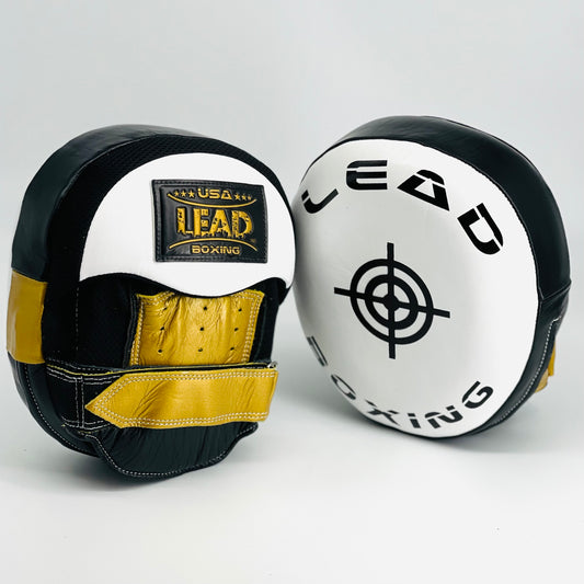 LEAD AIR Focus Mitts ( White-Black - Gold)