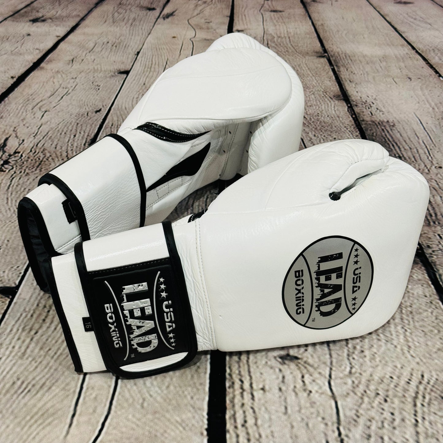 LEAD PRO Training  Velcro Gloves ( White )