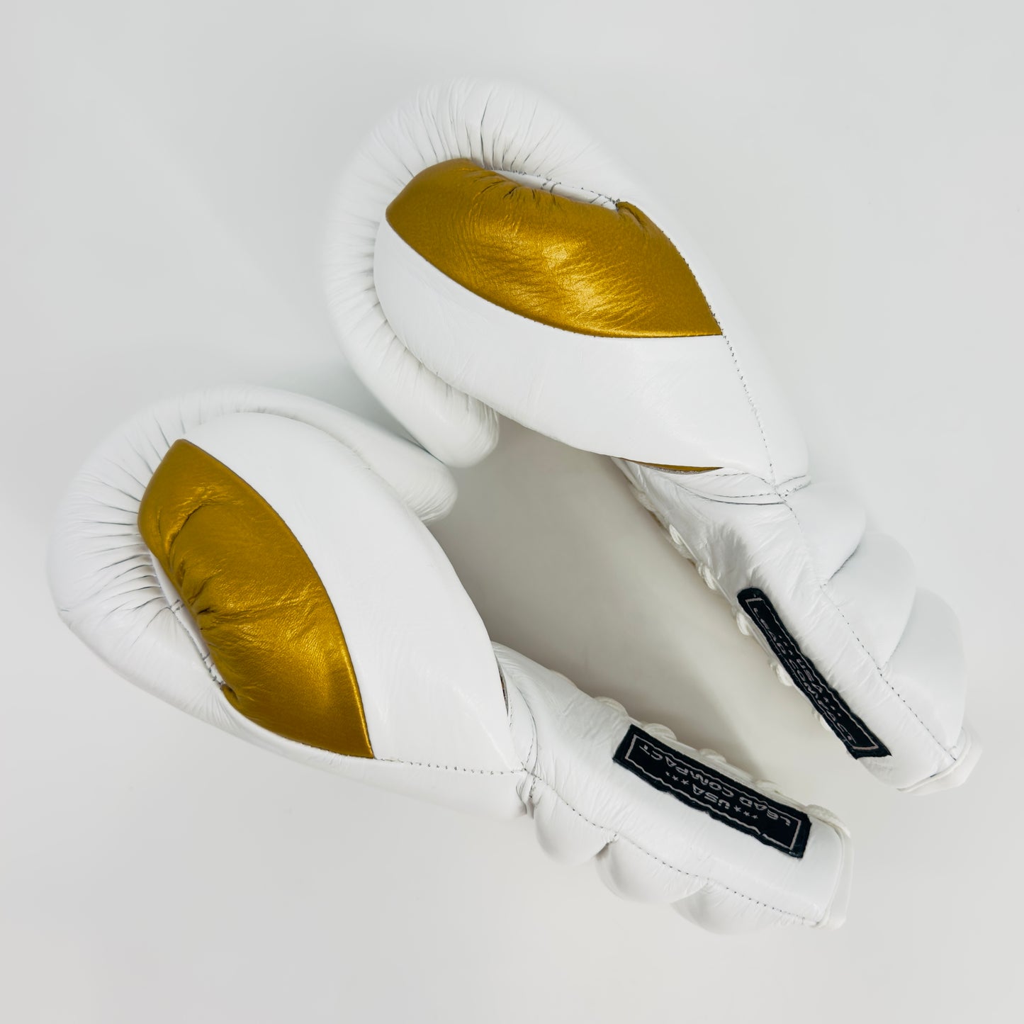 LEAD COMPACT  Gloves ( White-Gold )