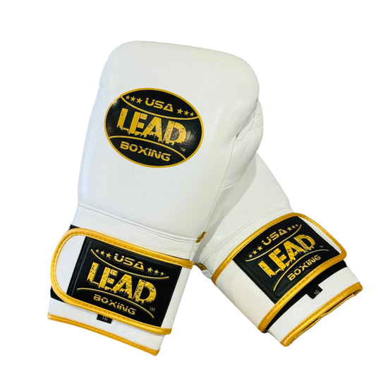 LEAD PRO Training  Velcro Gloves ( Black -Gold Logo ) (Copy)