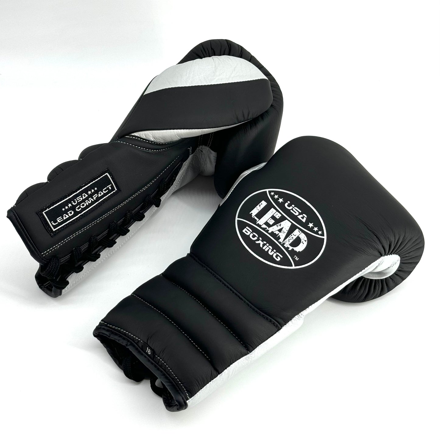 Lead Compact Sparring Gloves (Black Matte -Silver )
