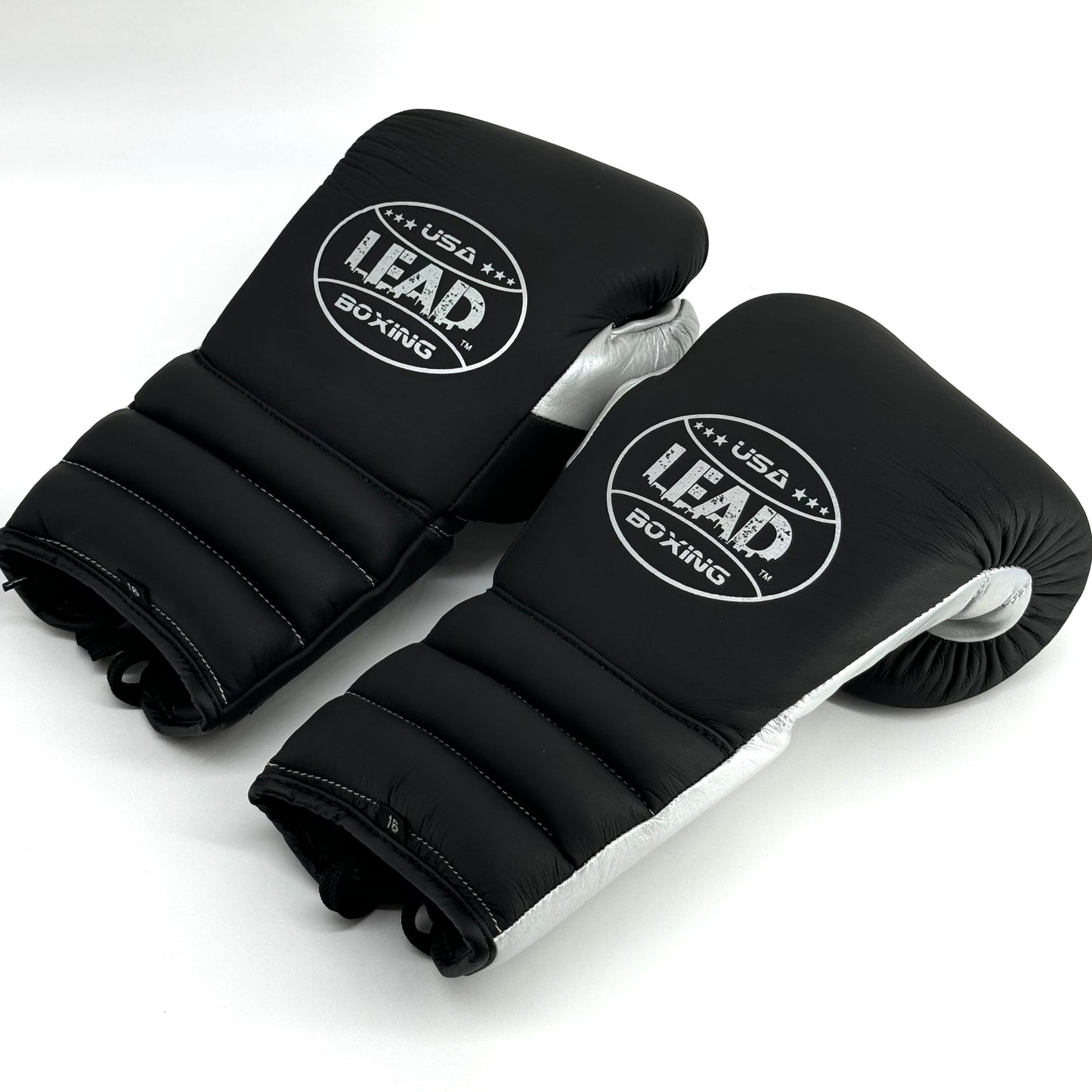 Lead Compact Sparring Gloves (Black Matte -Silver )
