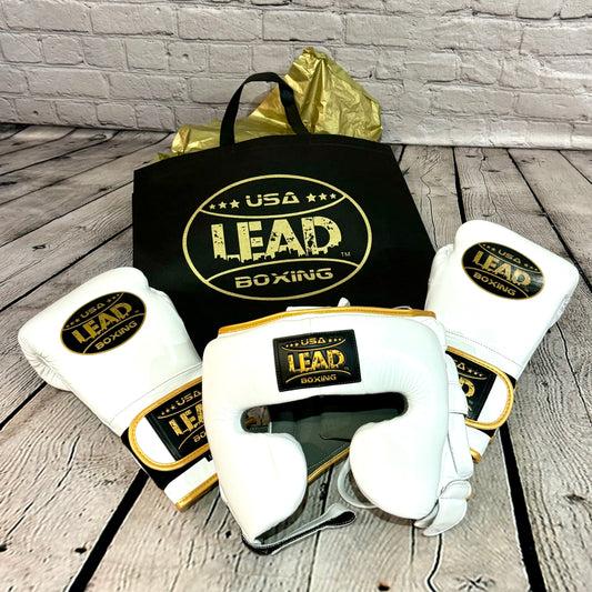 LEAD Boxing Set (White-Gold)