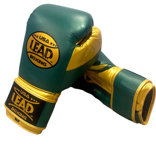 LEAD PRO-TECH Training Gloves ( Metallic Green-Gold )