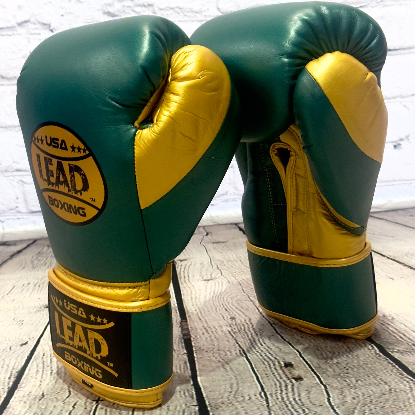 LEAD PRO-TECH Training Gloves ( Metallic Green-Gold )
