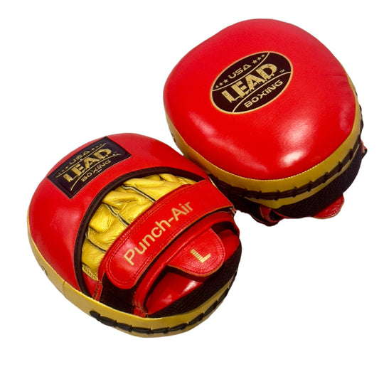 LEAD Punch-AIR Focus Air-Mitts ( Red-Gold)