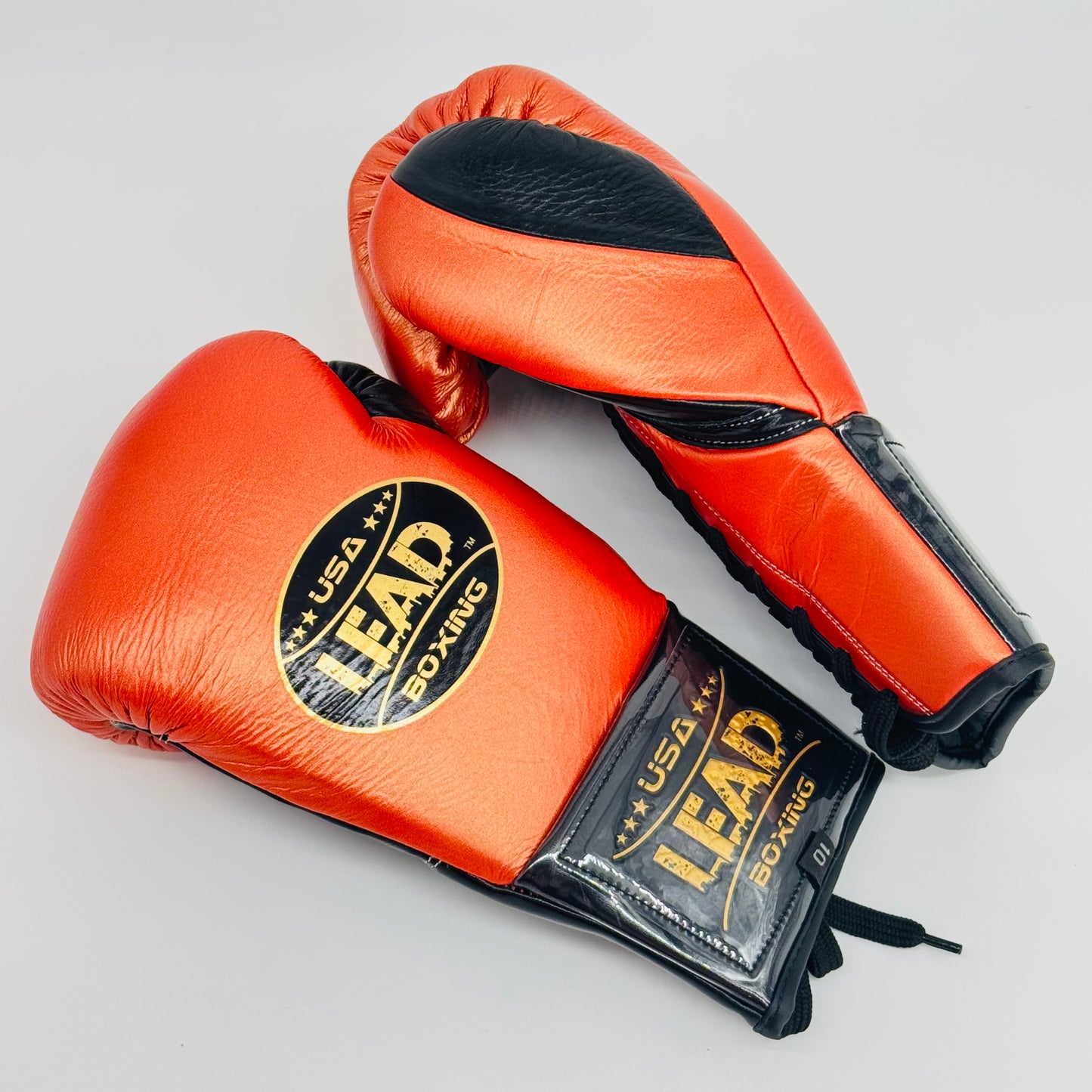 LEAD Boxing Fight Gloves (Metallic Red -Black) (Copy)