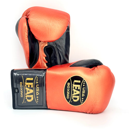 LEAD Boxing Fight Gloves (Metallic Red -Black) (Copy)