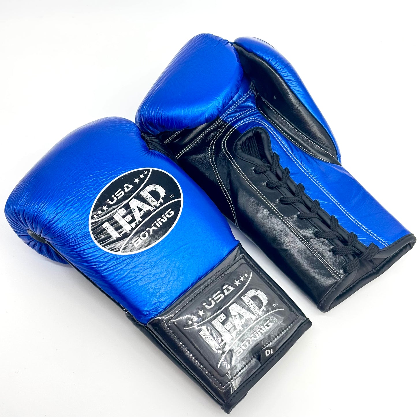 LEAD Boxing Fight Gloves (Metallic Blue-Black)